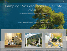 Tablet Screenshot of camping-lecanet.fr